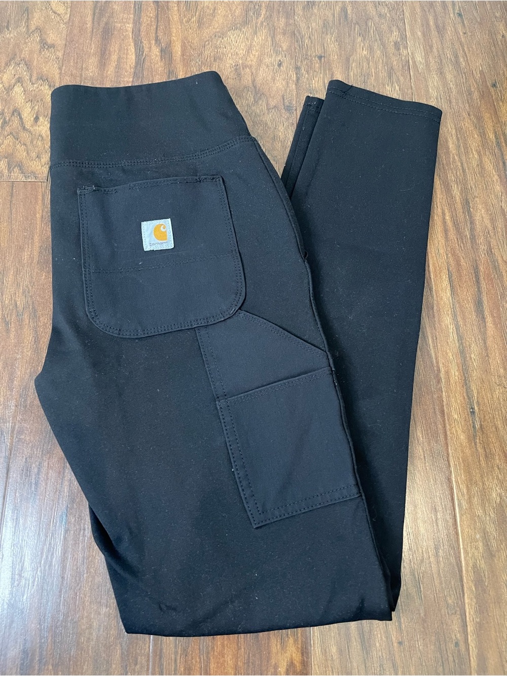 Carhartt Force Leggings Women’s Size Small Tall Black Pockets Reinforced Knees
